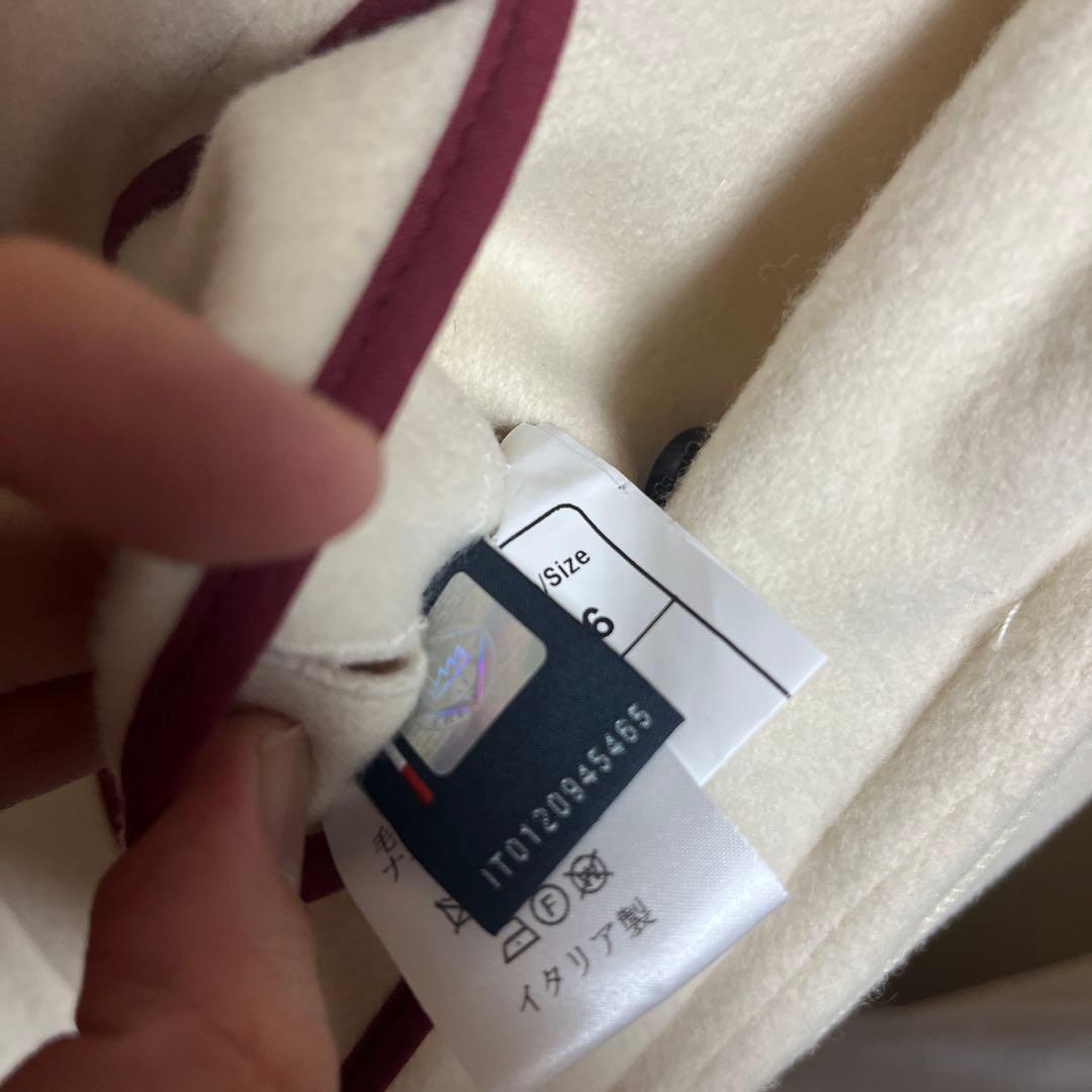 【極美品】BOTTEGA MARTINESE イタリア製 ダッフルコート白　46