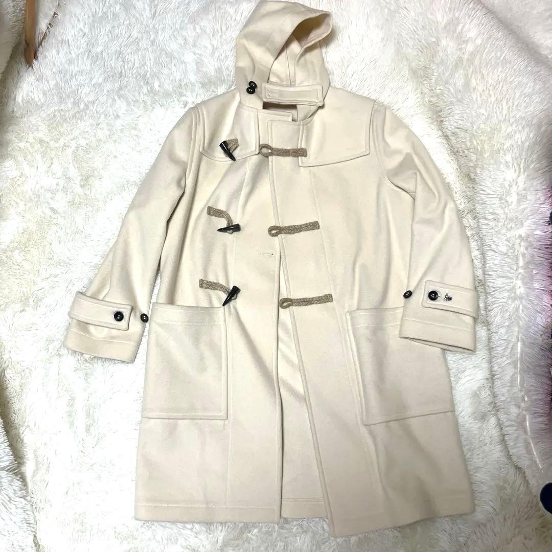 【極美品】BOTTEGA MARTINESE イタリア製 ダッフルコート白　46