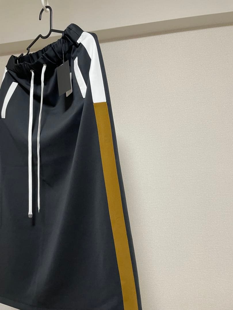 SCOT CLUB 配色ラインタイトスカート 黒 ブラック スカート