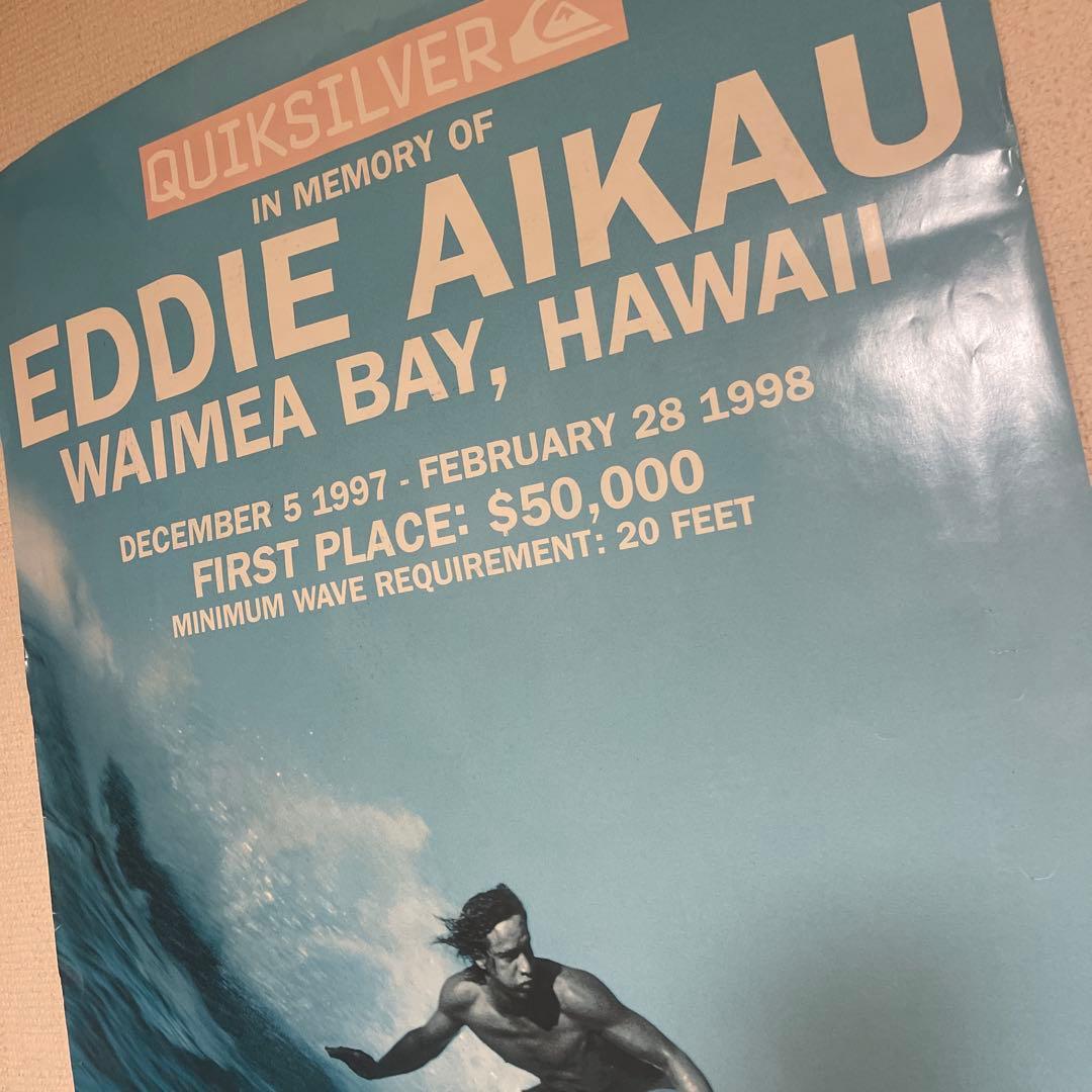 希少Eddie Aikau Quiksilver ポスター