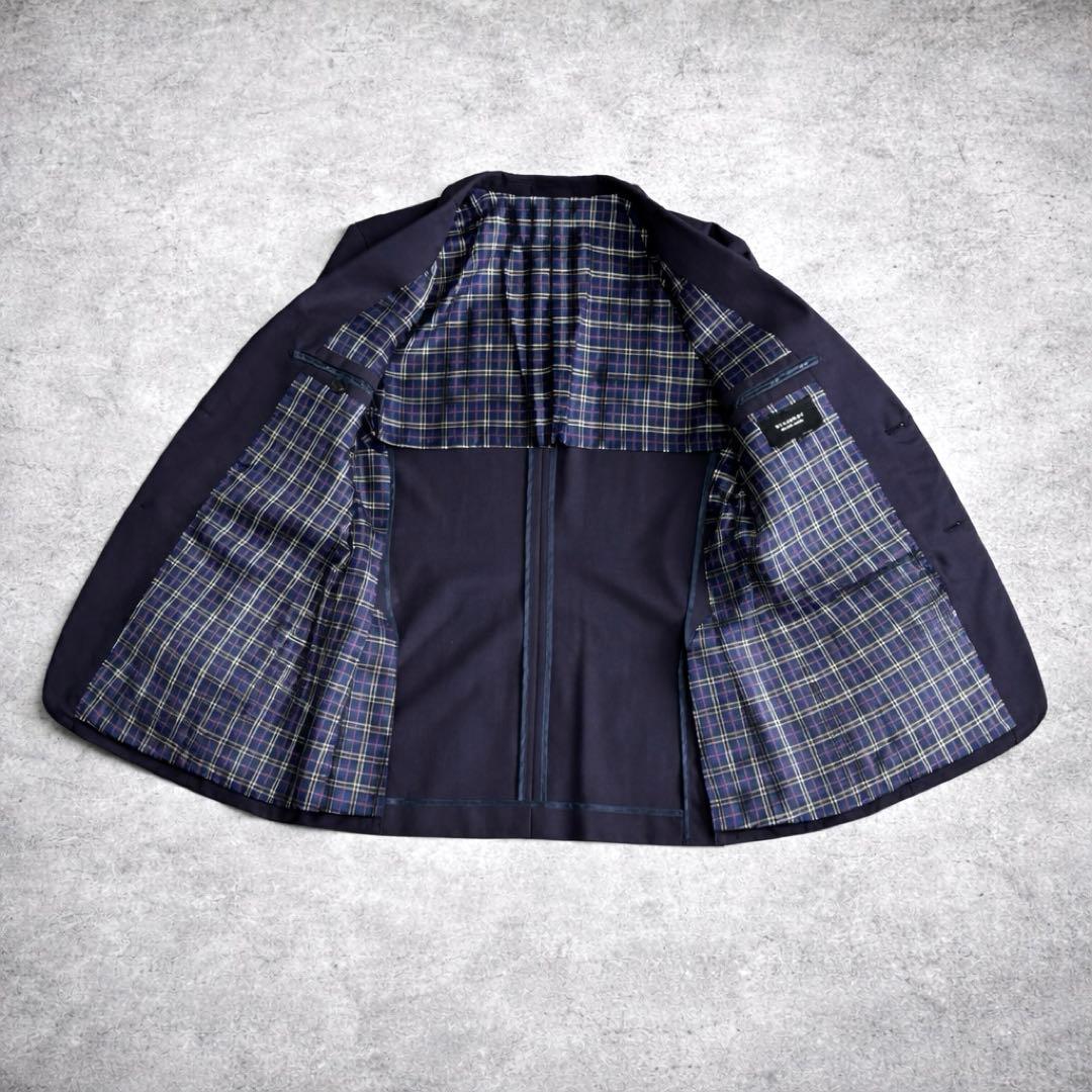 BURBERRY BLACK LABEL 紺ブレザー XL ノバチェック