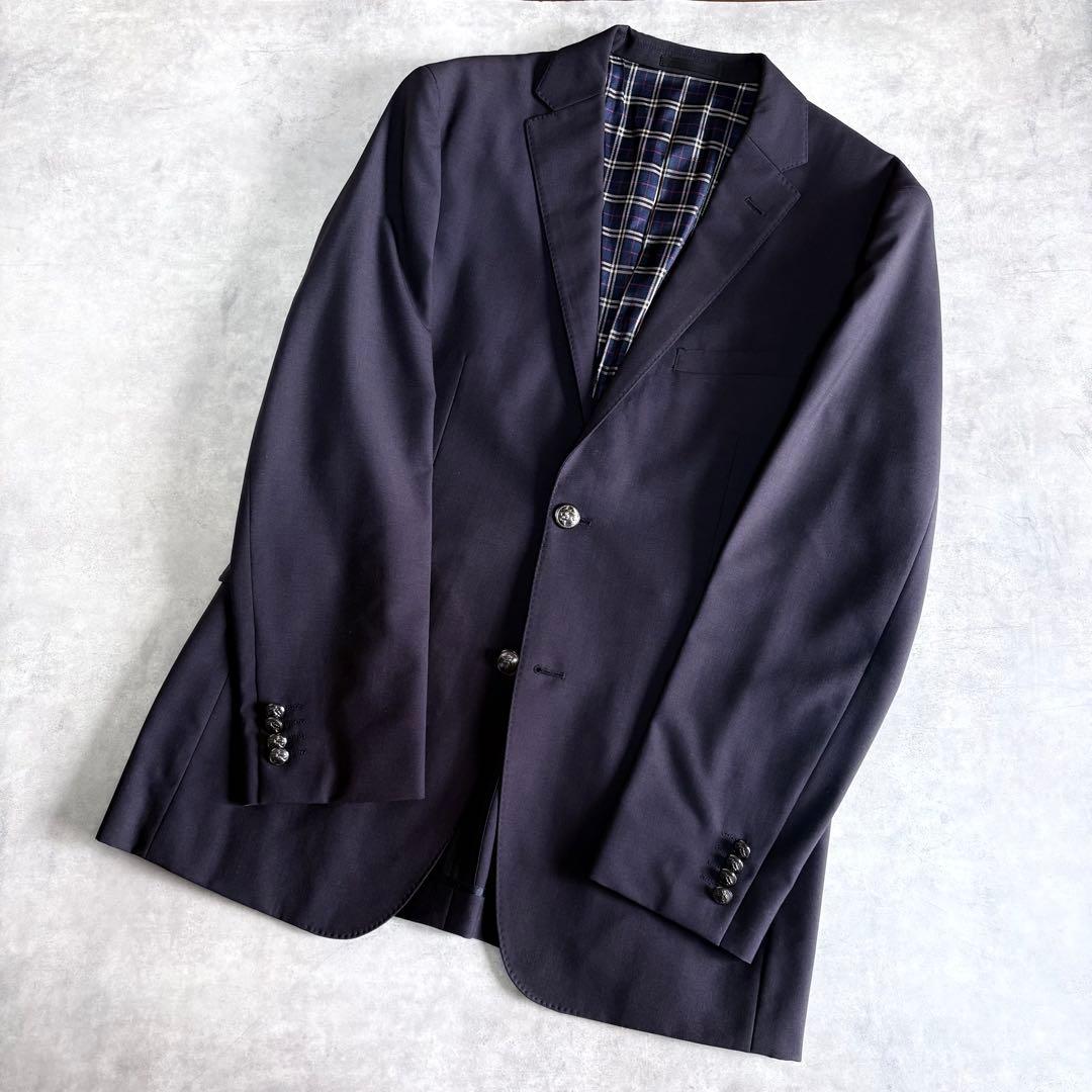 BURBERRY BLACK LABEL 紺ブレザー XL ノバチェック