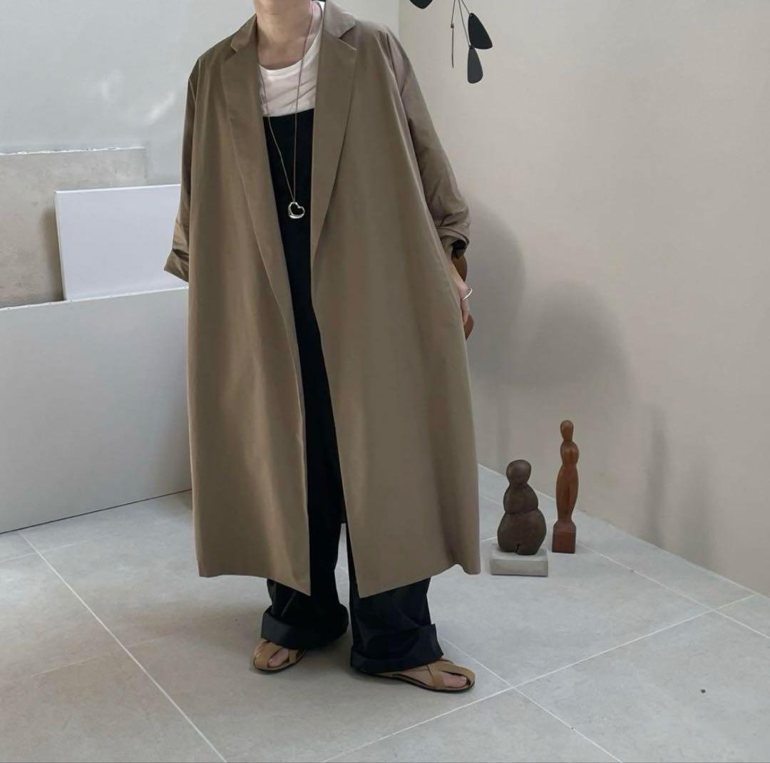 ジャケット・アウター ARGUE ESSENTIAL WIDE OVER TRENCH COAT