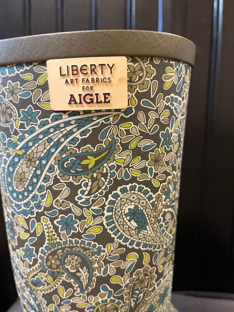 AIGLE ×リバティ　レインブーツ EU36 大きめ