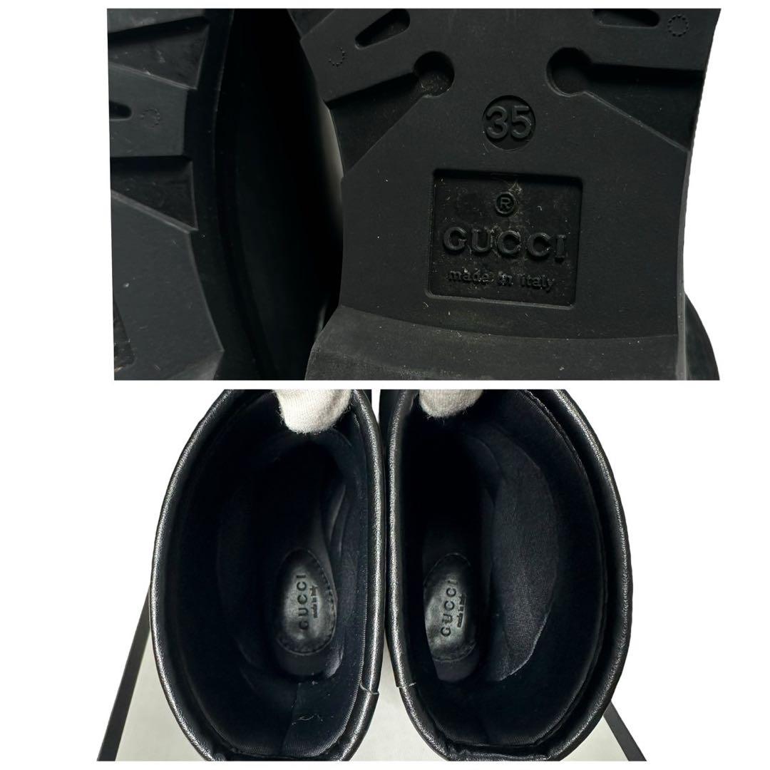 GUCCI グッチ ◆ GG ロゴ 総柄 レイン　 ショート ブーツ