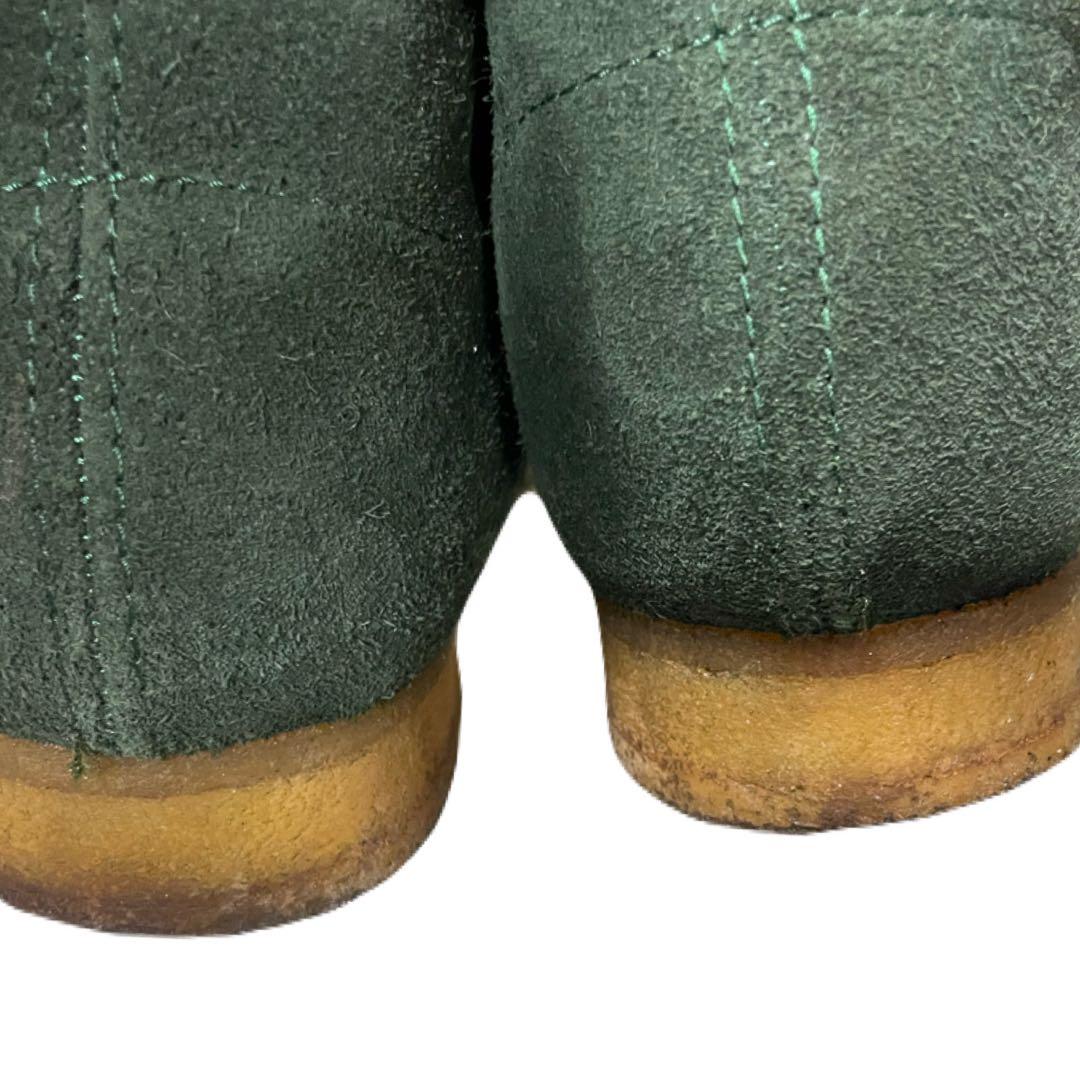クラークス　wallabees ワラビー　グリーンスエード　8