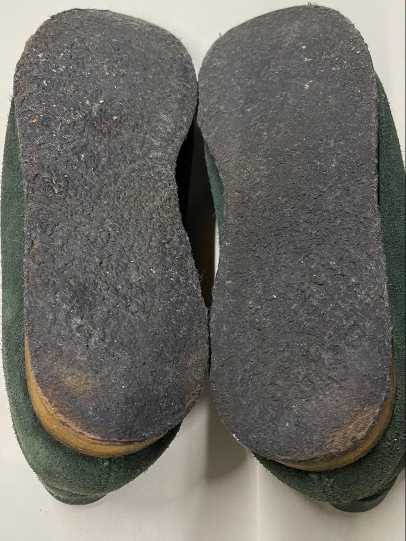クラークス　wallabees ワラビー　グリーンスエード　8