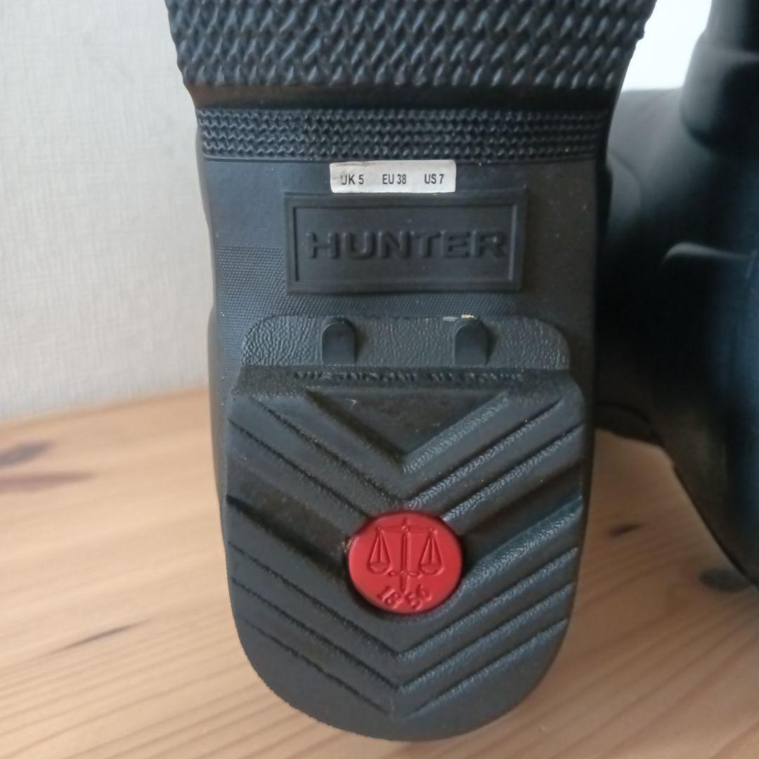 美品 HUNTER オリジナルトール レインブーツ ブラック UK5 24cm