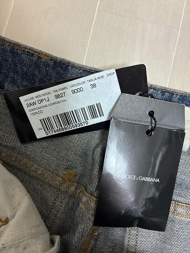 新品タグ付き DOLCE&GABBANA ドルチェ&ガッバーナ デニムパンツ
