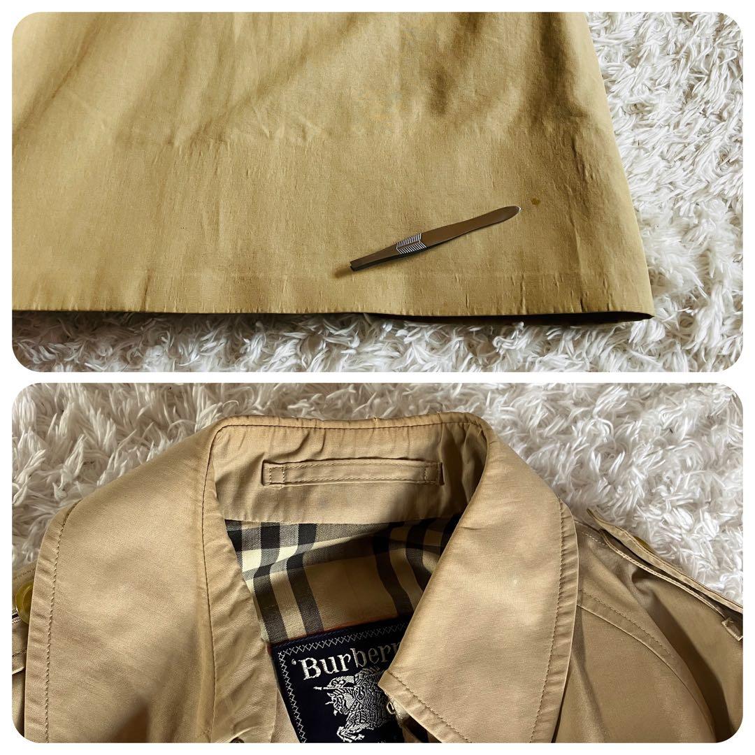 1482 Burberry　トレンチコート　ノバチェック　ロング丈　マルゼン別注