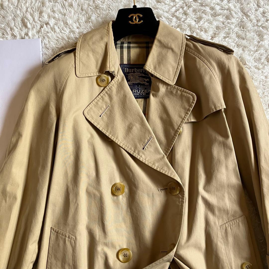 1482 Burberry　トレンチコート　ノバチェック　ロング丈　マルゼン別注
