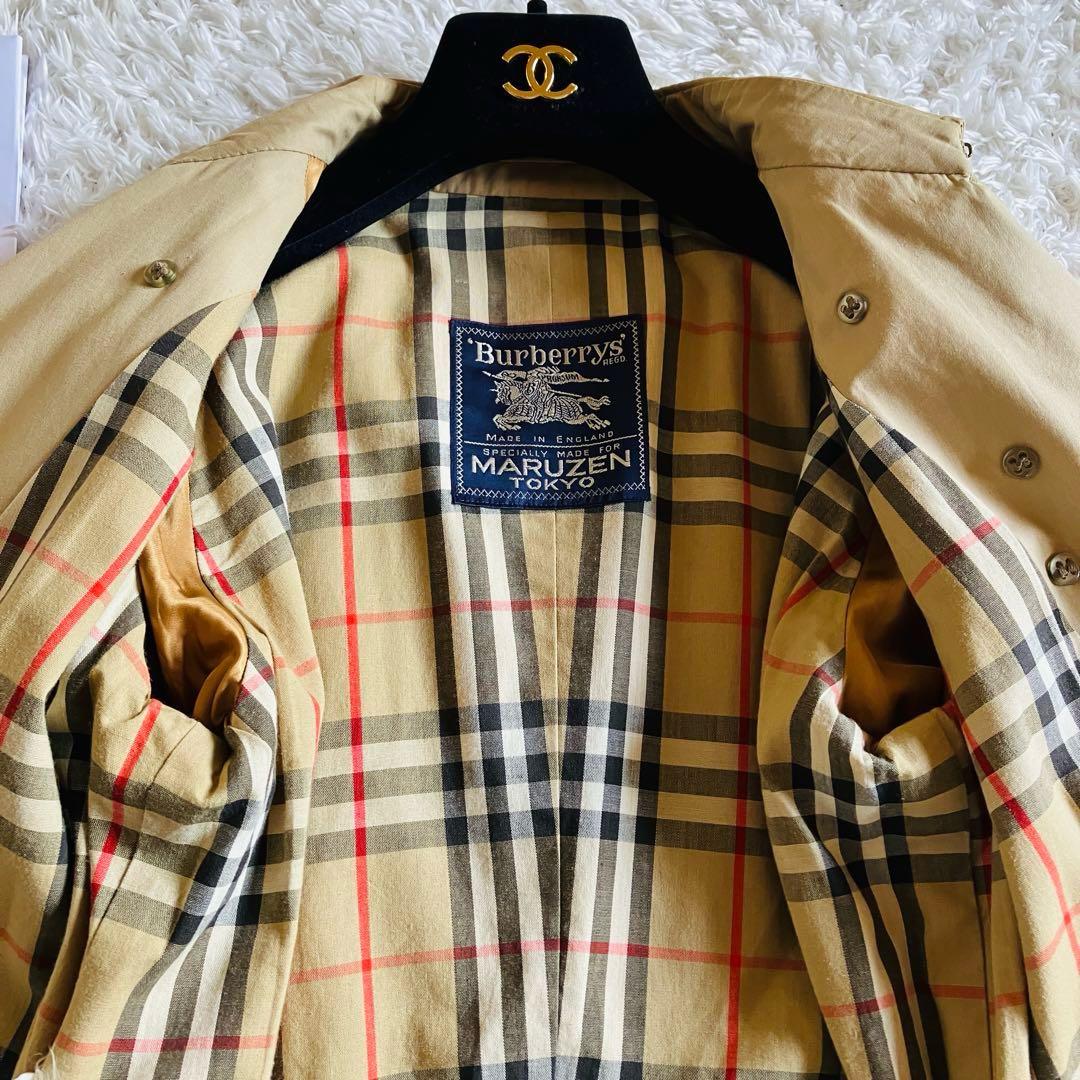 1482 Burberry　トレンチコート　ノバチェック　ロング丈　マルゼン別注