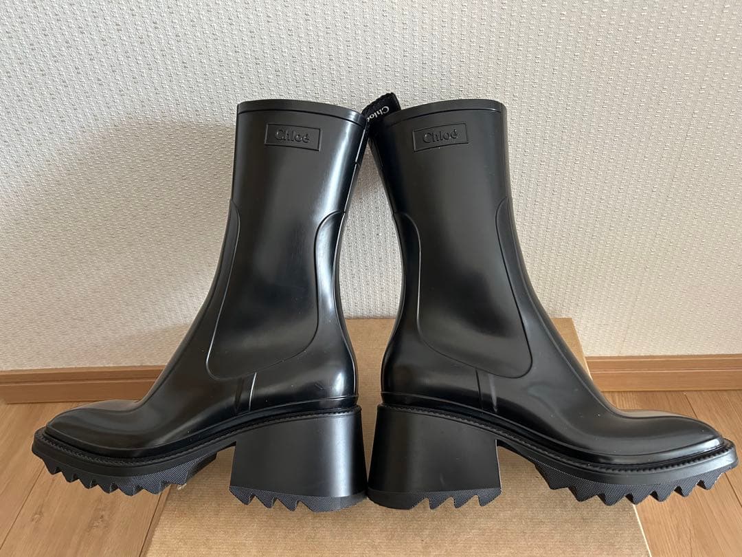 Chloe クロエ　BETTY レインブーツ　黒　36