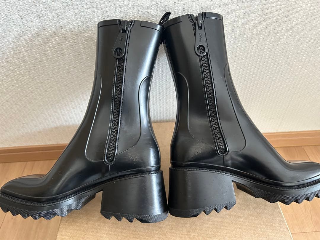 Chloe クロエ　BETTY レインブーツ　黒　36
