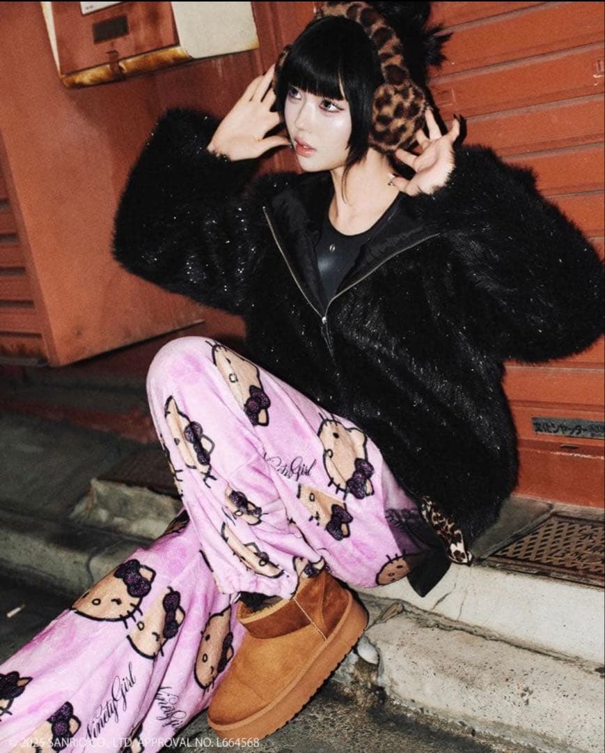 ルームウェア・パジャマ 9090 Girl x HELLO KITTY Gal Pants S size