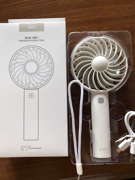 期間限定　EXO 公式 ミニハンディー ファン 扇風機 イルコンに