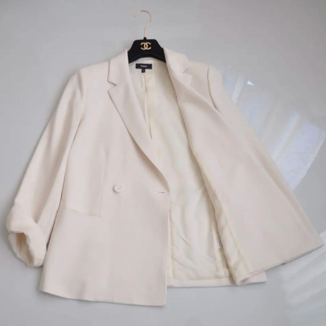 ‘25SS 極美品 セオリー Admiral Crepe Relaxed JKT