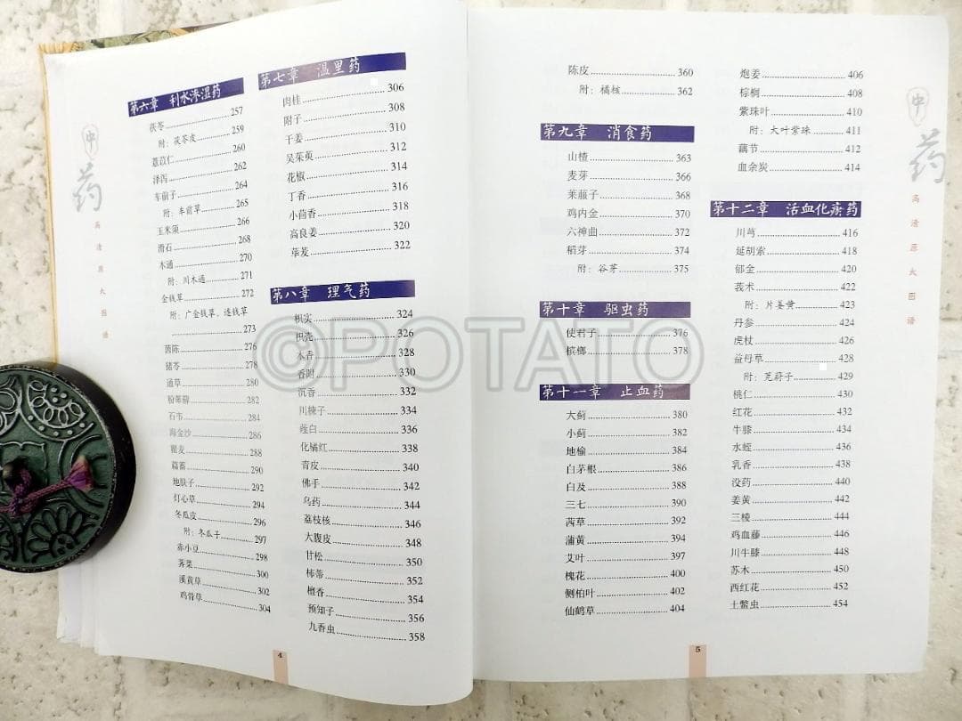 中国語書籍：中药高清原大图谱【新品】