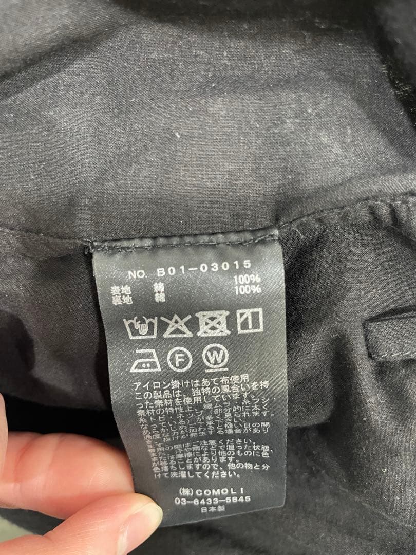25SS COMOLI KHADIコットン ドローストリングパンツ