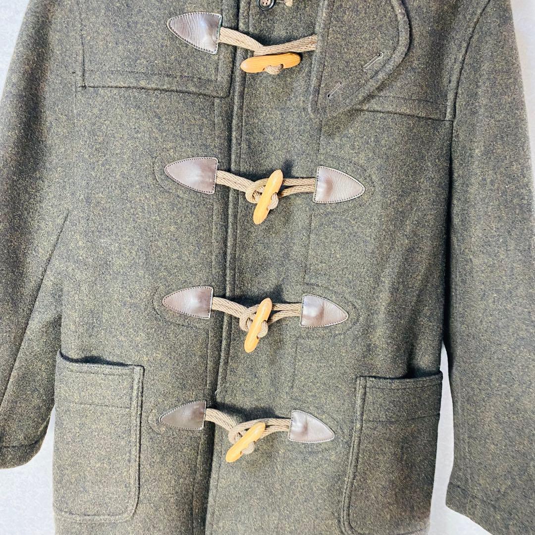 VAN JACKET ウールダッフルコート ブラウン フード付きL