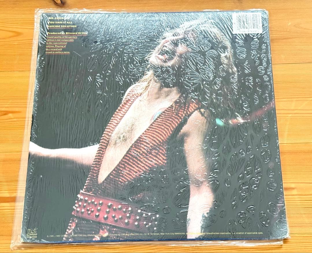 live Mr.Crowley / Ozzy Osborne ピクチャーレコード