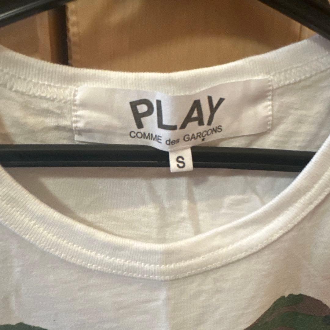 COMME des GARÇONS PLAY 迷彩ハートTシャツ S