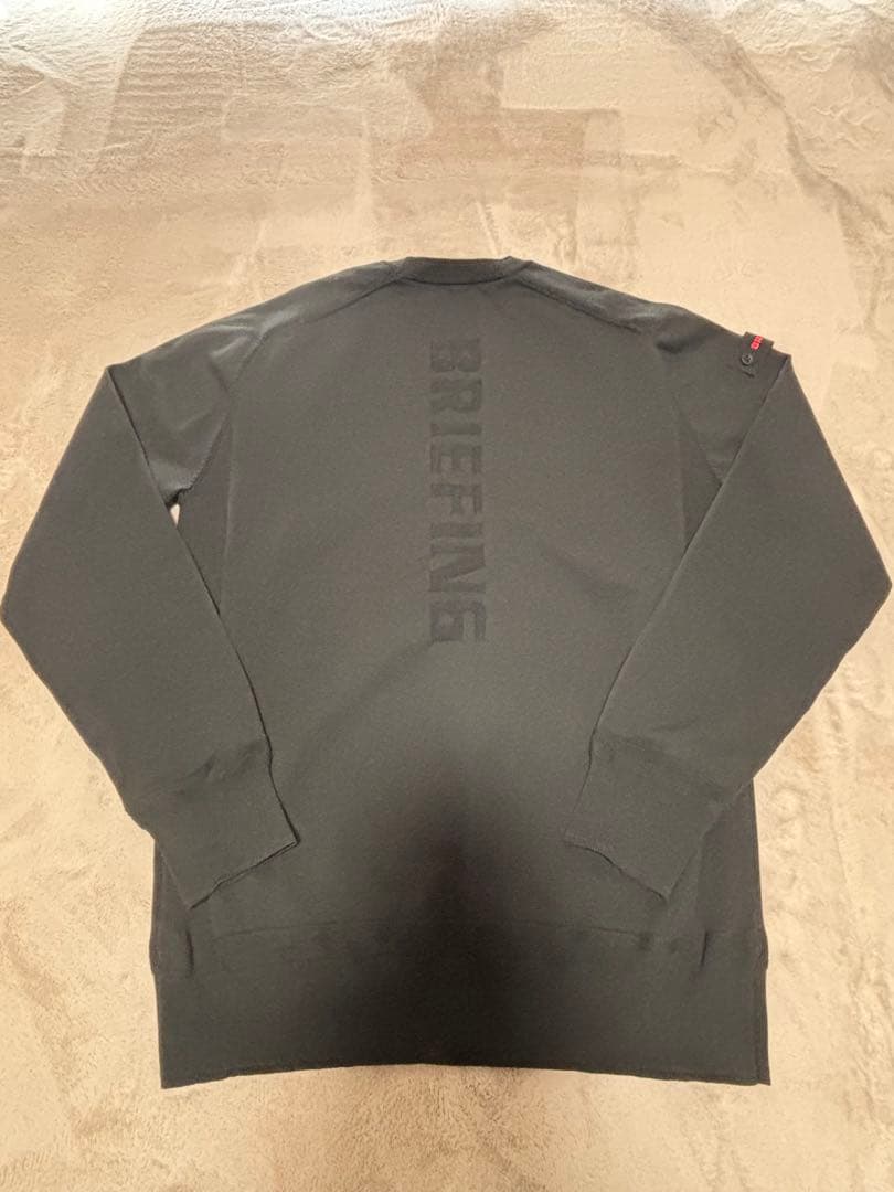 【美品】BRIEFING クルーネックニット　ブラックM