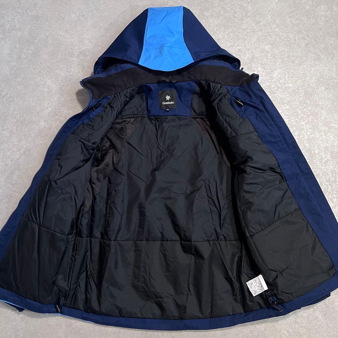 【美品】ゴールドウィン キッズ 中綿ジャケット スキーウェア ネイビー150