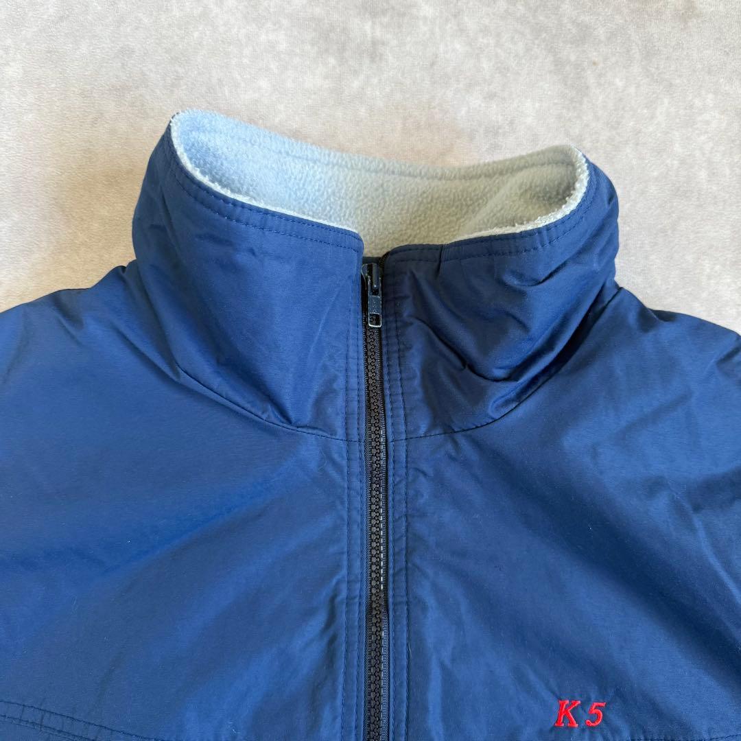 90s パタゴニア シェルドシンチラベスト USA製 XL ブルー 企業ロゴ