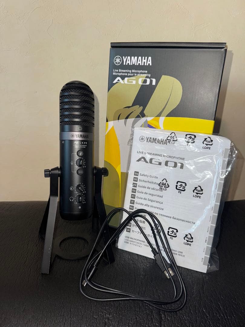 YAMAHA AG01 コンデンサーマイク　ブラック