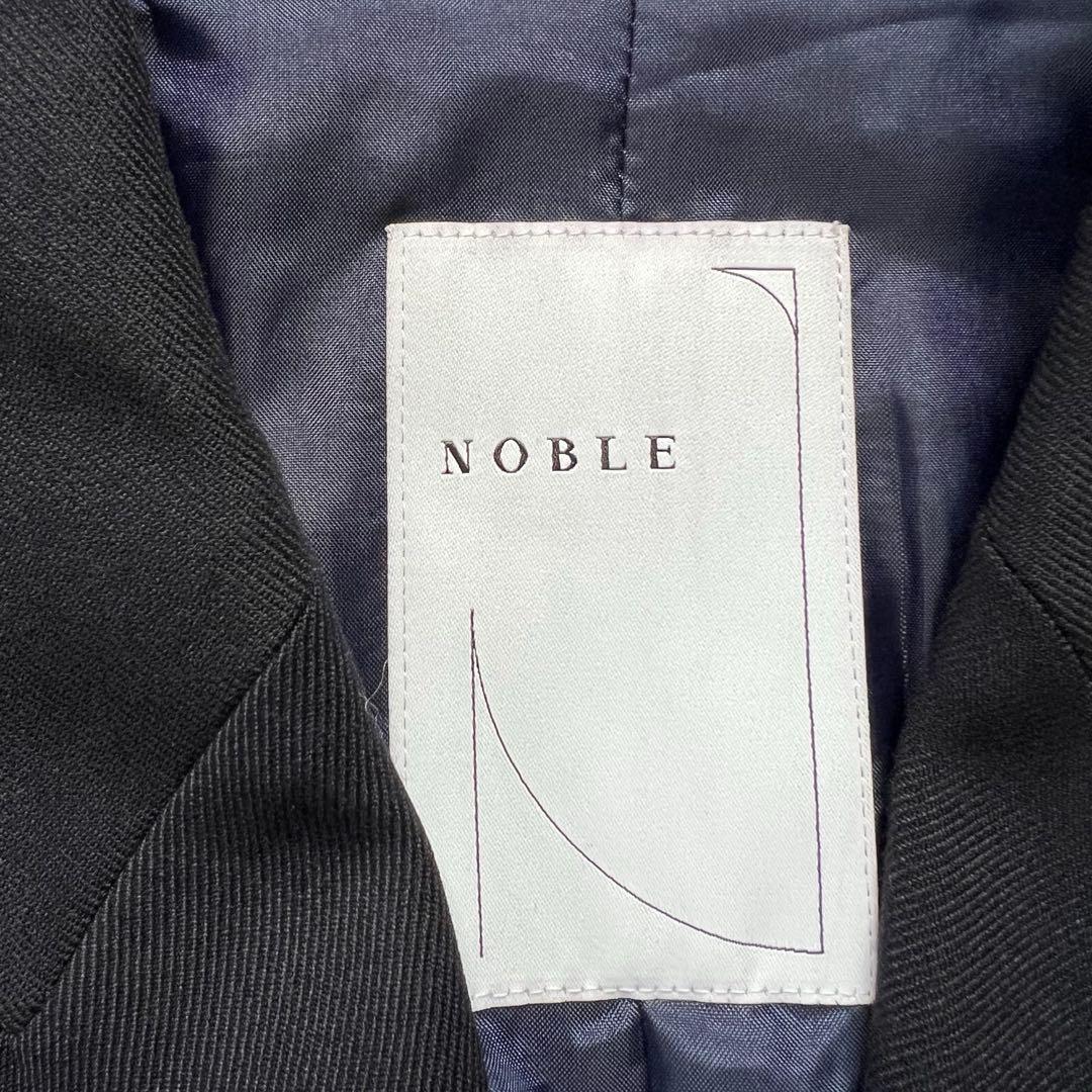 NOBLE T/Wダブルブレストジャケット 金ボタン テーラード 36ネイビー