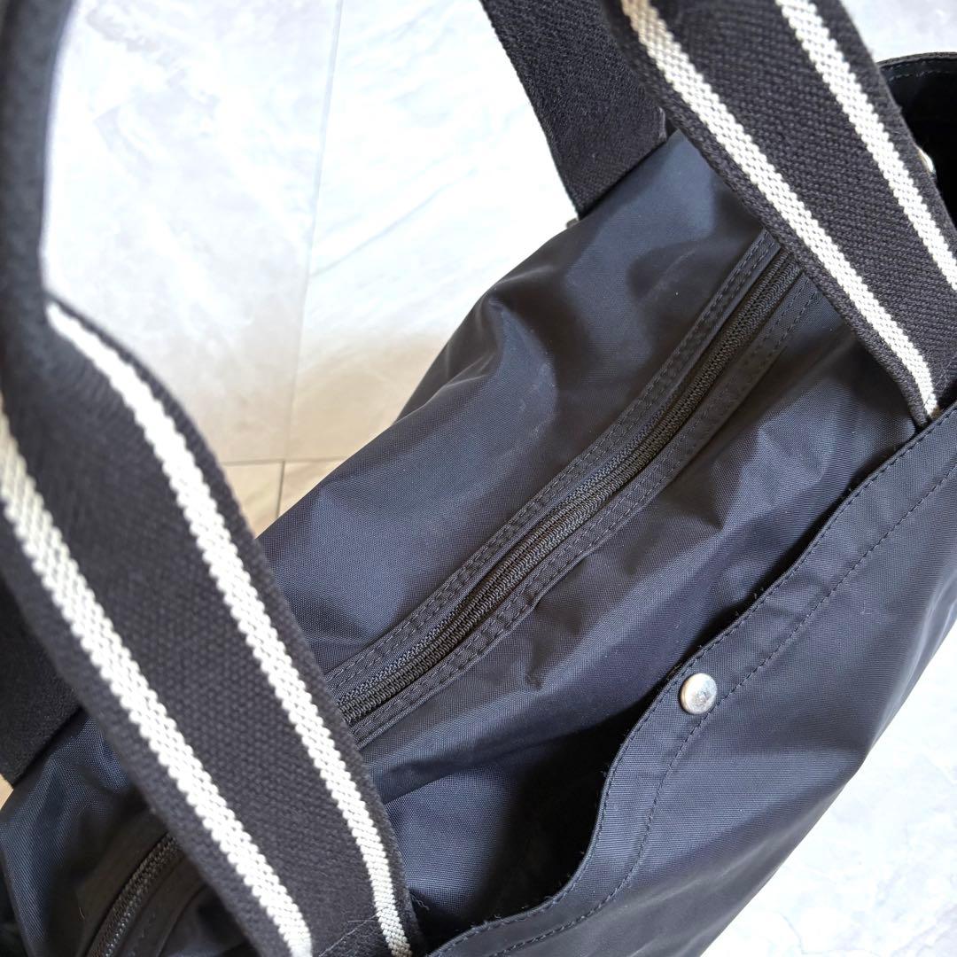 agnes b アニエスベー ボストンバッグ ナイロン 黒 美品
