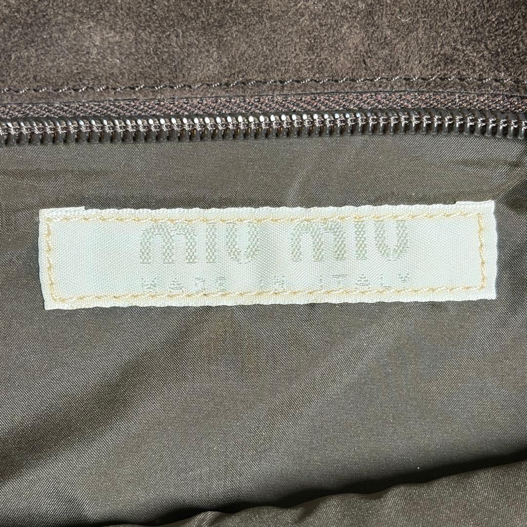 miu miu 1999ss アーカイブ ボディバッグ ウエストポーチ スエード