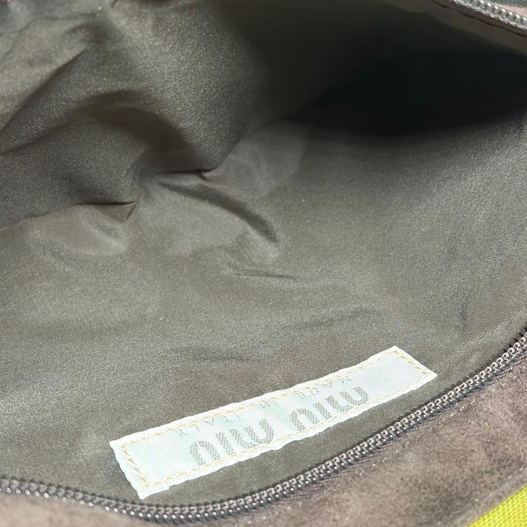 miu miu 1999ss アーカイブ ボディバッグ ウエストポーチ スエード