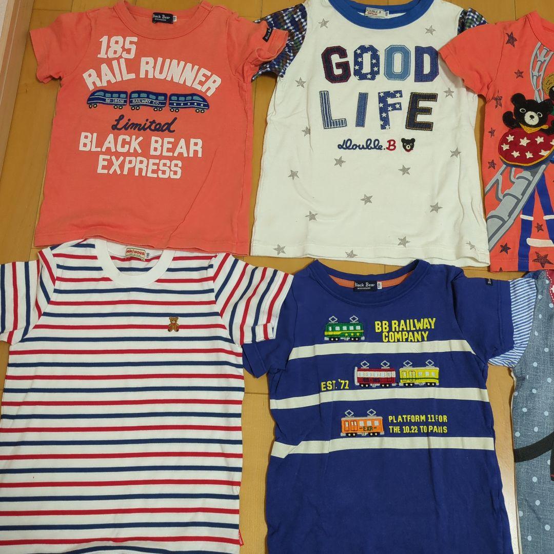ミキハウス　double.B 　ブラックベア　Tシャツセット 110cm　15点