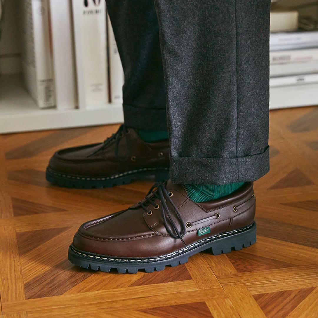 【新品】Paraboot CHIMEY LIS EBONY モカシン　茶 8.5