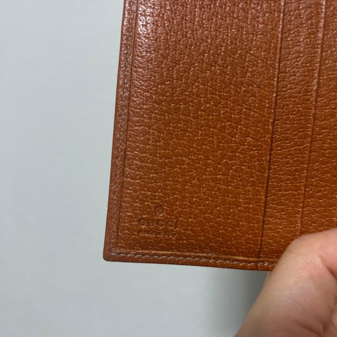 GUCCI グッチ GG柄 ホック レザー ２つ折り財布
