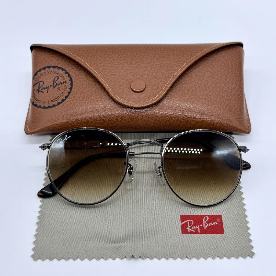Ray-Ban レイバン サングラス ラウンドメタル RB3447 ケース付き