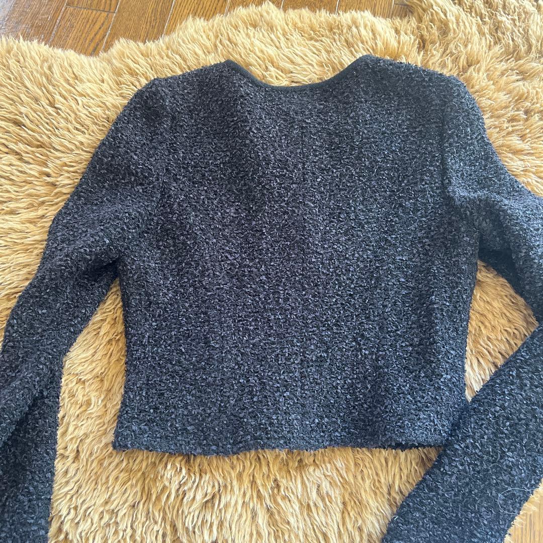フォクシー　黒ジップアップ　40