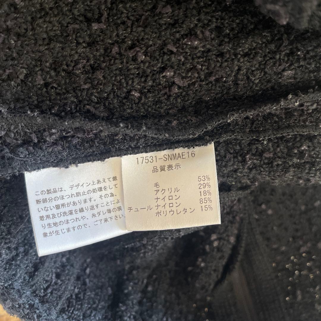 フォクシー　黒ジップアップ　40