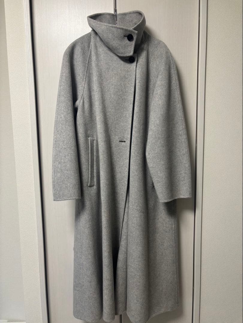 【入手困難】アダムエロペ　スタンドカラーフーデッドリバーコート　23-24AW