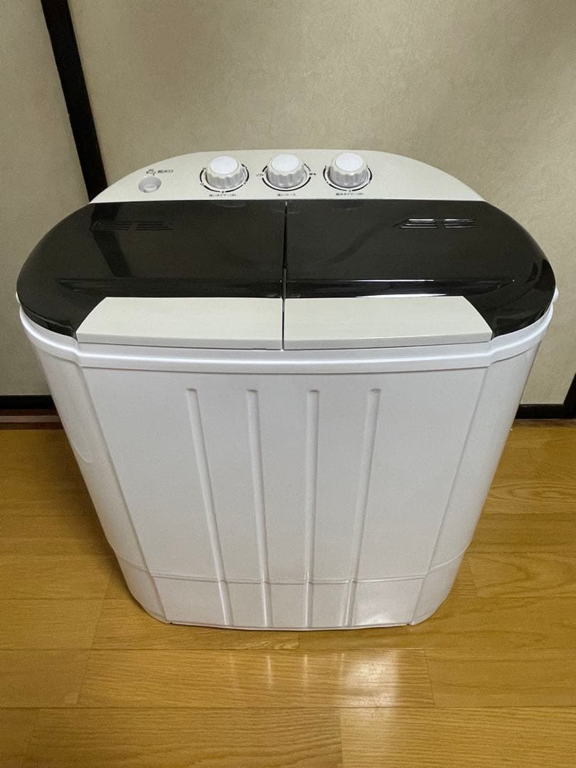WEIMALL 二槽式小型洗濯機 NAW002 ホワイト×ブラック 2024年製