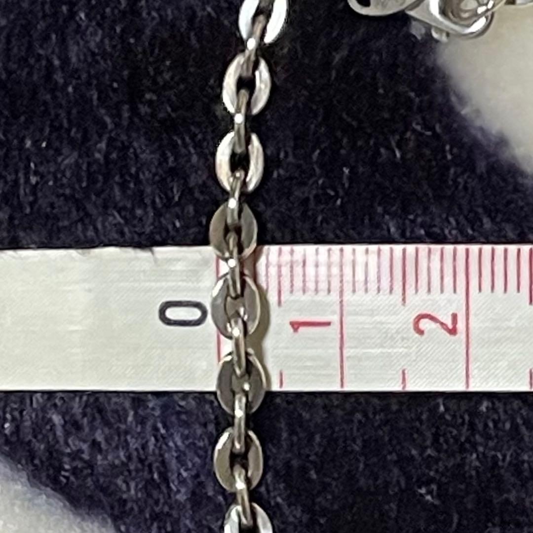 SAAD サード シルバー あずきチェーン ネックレス 45cm 4mm