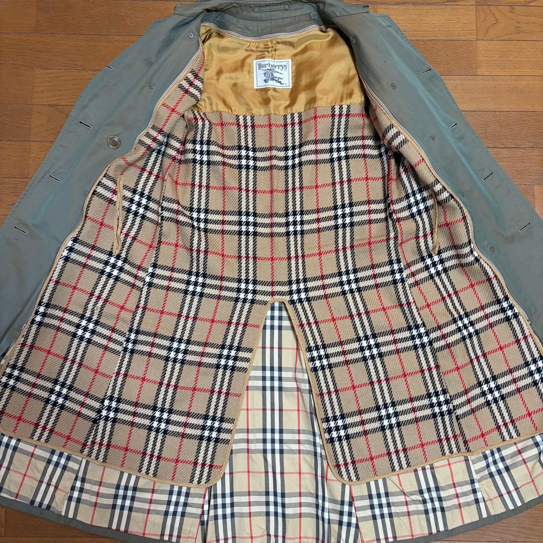 BURBERRYバーバリー 90sトレンチコートライナー付き 玉虫色