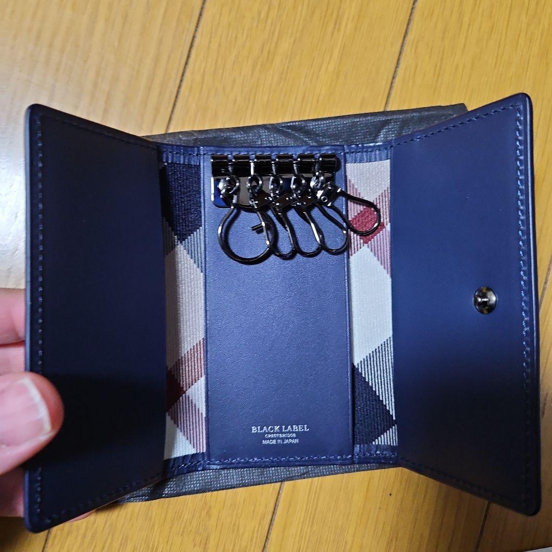 ト*ム様 クレストブリッジ BLACK LABEL ネイビー キーケース