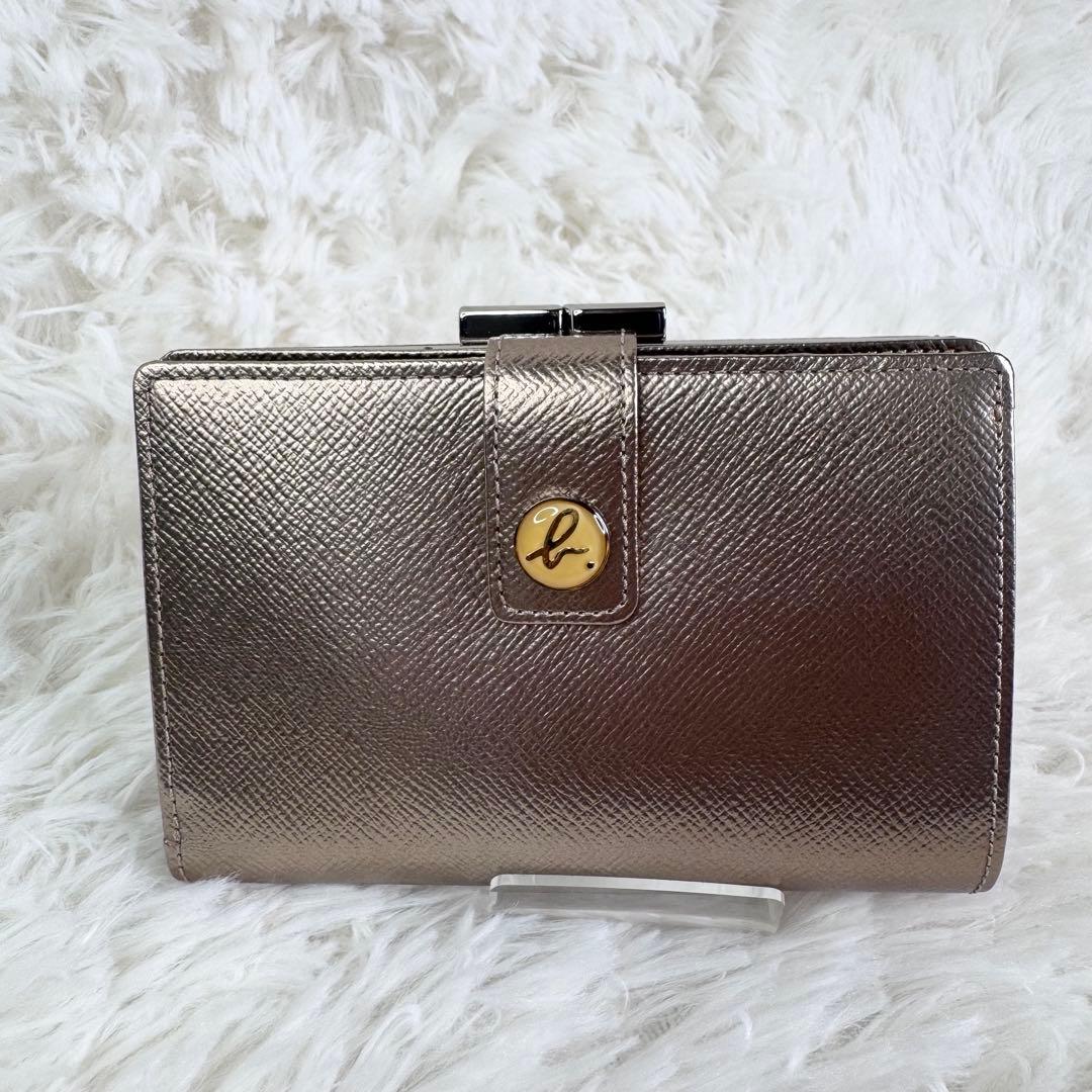 【定価55000円】新品 アニエスベー がま口 財布 ゴールド