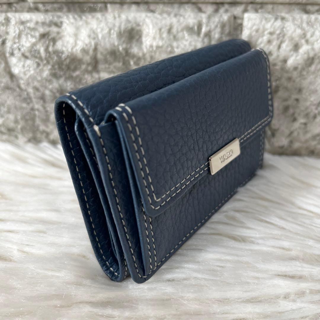 【美品】WAKO 銀座和光　レザー　三つ折り財布　ミニ財布