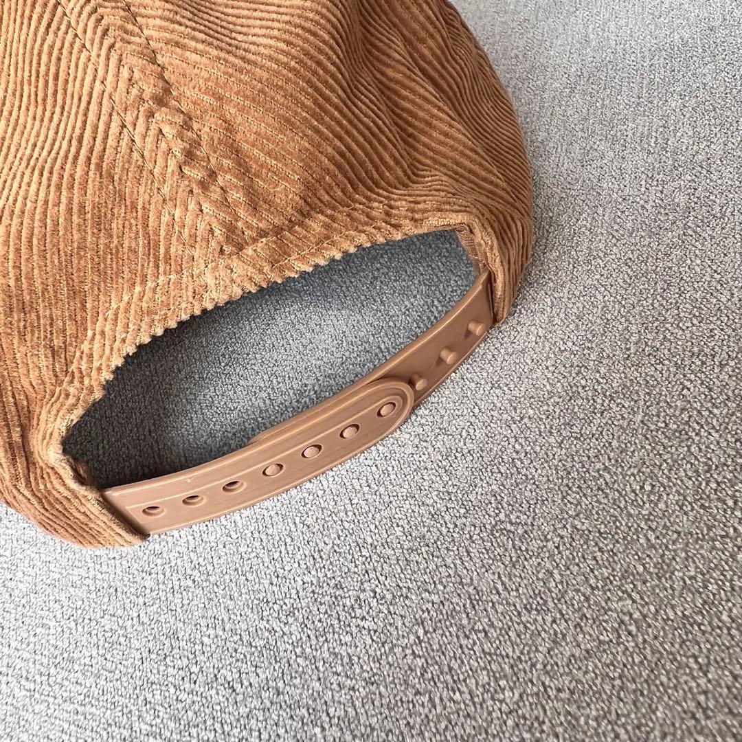 【極美品】24SS STUSSY コーデュロイ キャップ キャメル 刺繍ロゴ
