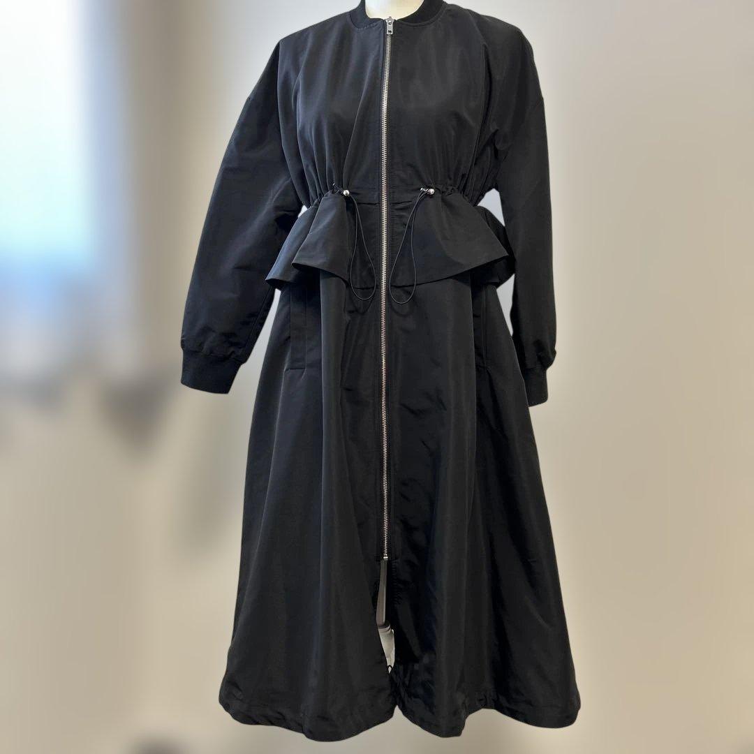 超美品 バースデーバッシュ ナイロン フリル ペプラム春コート