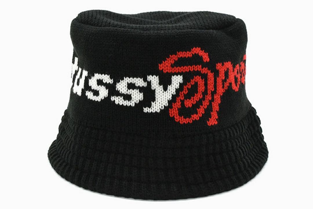 stussy バケットハット ブラック ニット帽